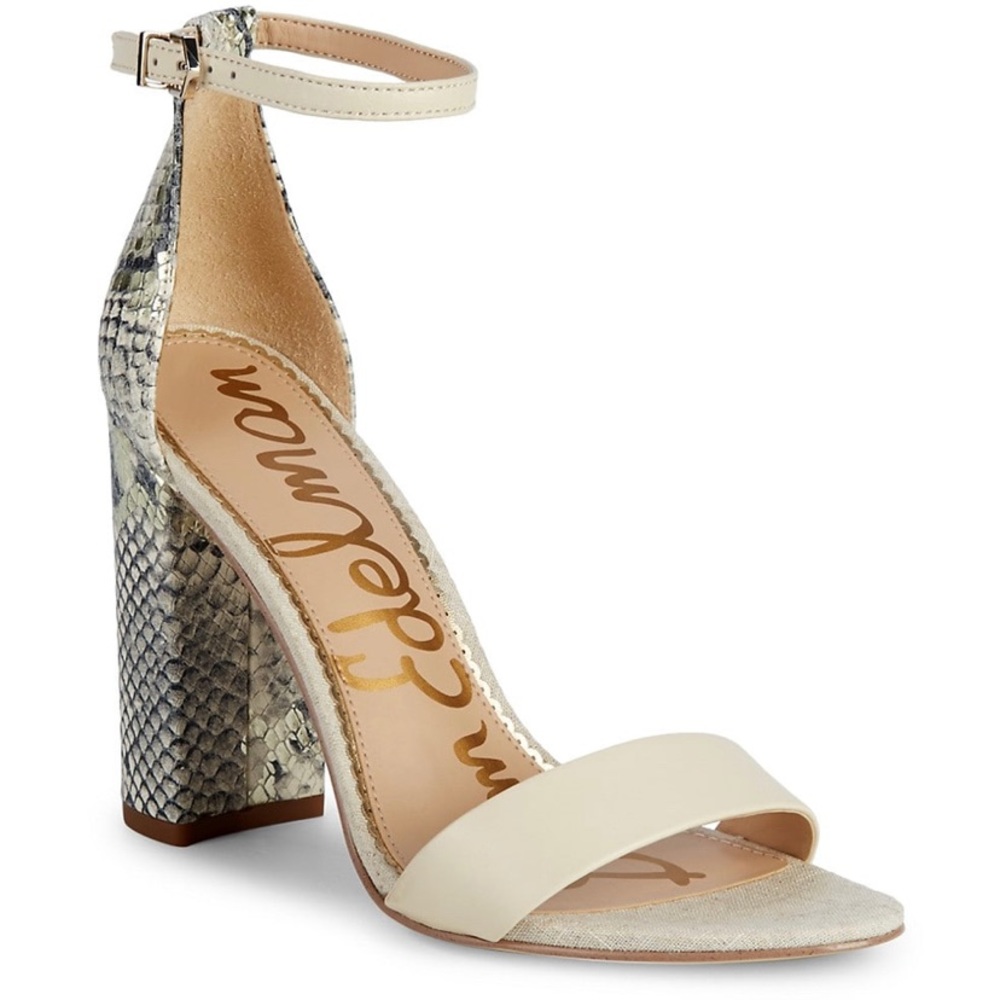Sam Edelman Leather Strap Heels, 6.5